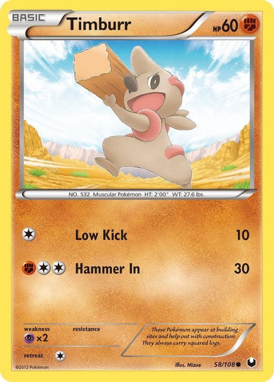 Timburr - Reverse Holo