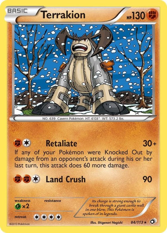 Terrakion - Reverse Holo