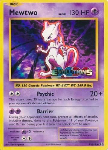 Mewtwo (XY Evolutions Prerelease) - Prerelease Staff