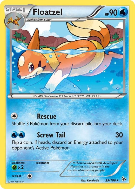 Floatzel - Reverse Holo