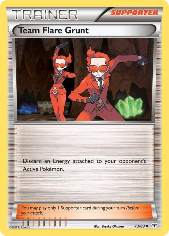 Team Flare Grunt - Reverse Holo