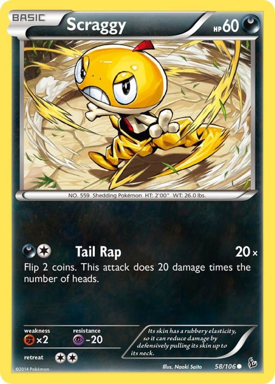 Scraggy - Reverse Holo