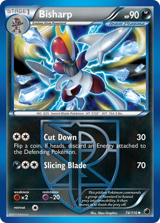 Bisharp (Team Plasma) (74) - Reverse Holo