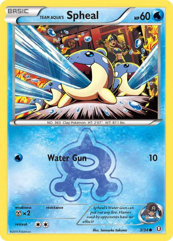 Team Aqua's Spheal - Reverse Holo