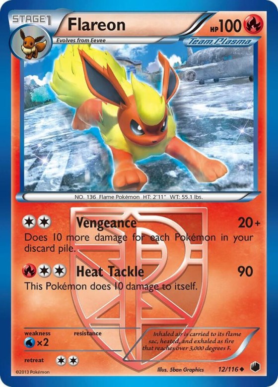 Flareon (Team Plasma) - Reverse Holo
