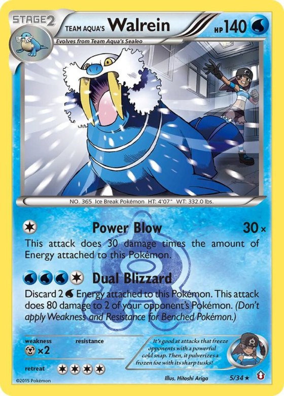 Team Aqua's Walrein - Reverse Holo