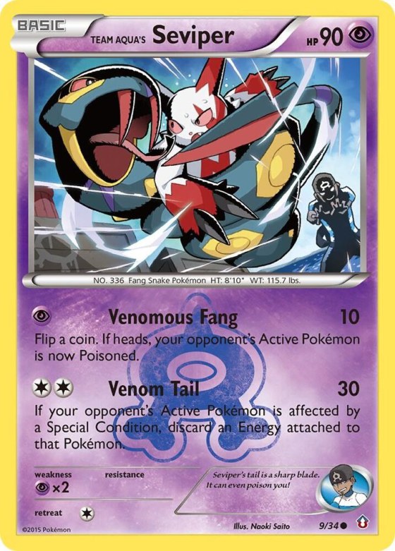 Team Aqua's Seviper - Reverse Holo