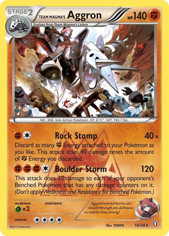 Team Magma's Aggron - Reverse Holo