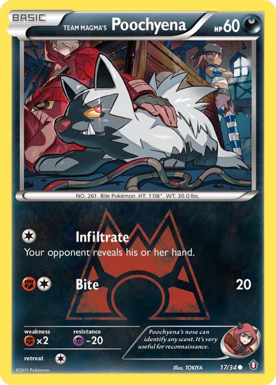 Team Magma's Poochyena - Reverse Holo