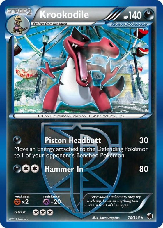 Krookodile (Team Plasma) - Reverse Holo