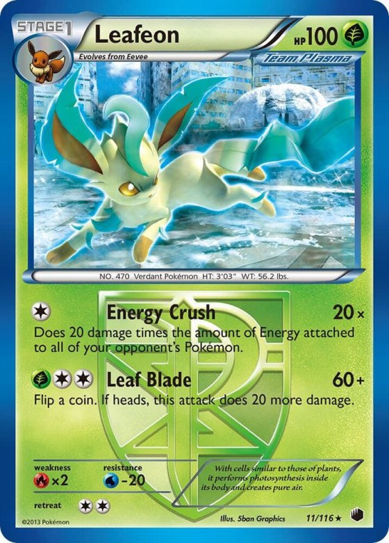 Leafeon (Team Plasma) - Reverse Holo