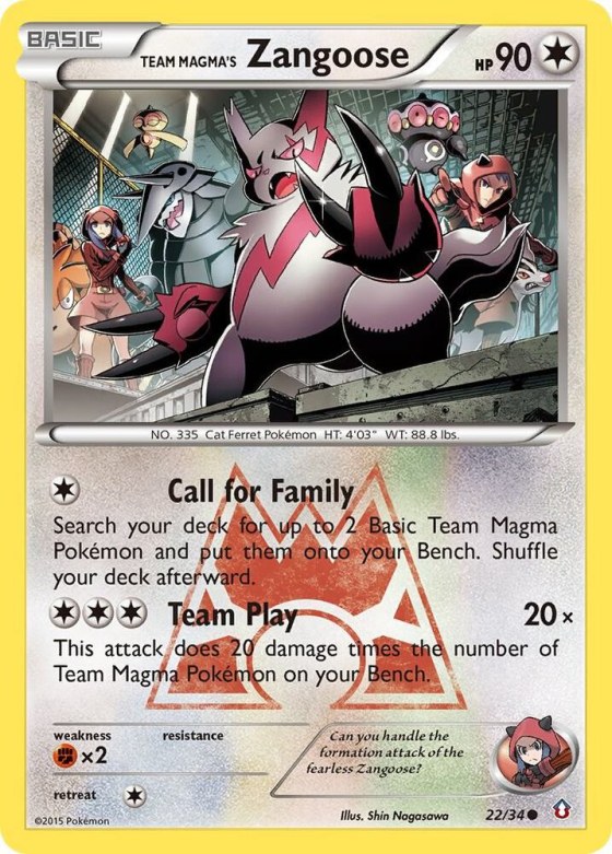 Team Magma's Zangoose - Reverse Holo