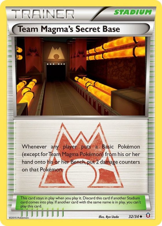 Team Magma's Secret Base - Reverse Holo