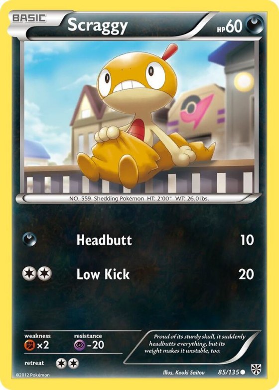 Scraggy - Reverse Holo