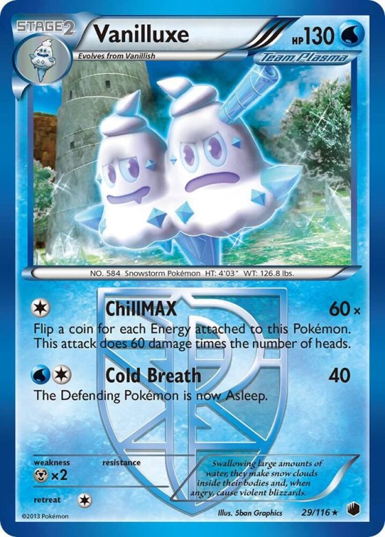 Vanilluxe (Team Plasma) - Reverse Holo