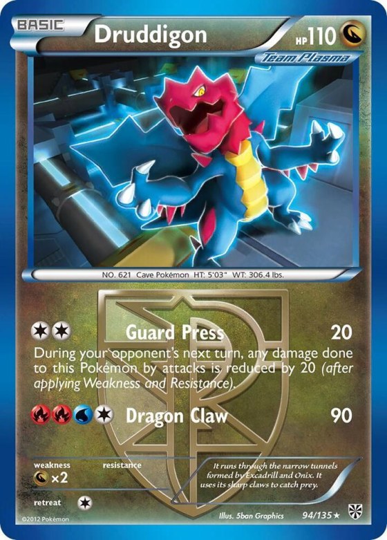 Druddigon (Team Plasma) - Reverse Holo