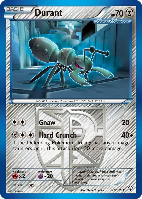 Durant (Team Plasma) (91) - Reverse Holo
