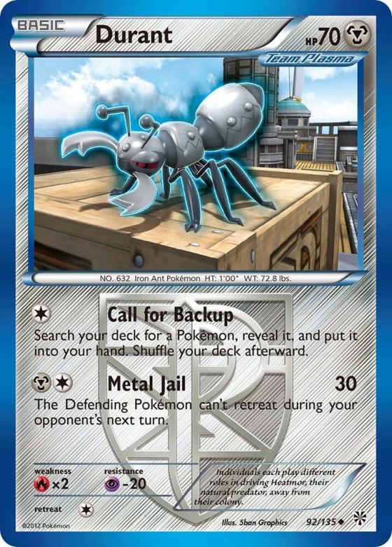Durant (Team Plasma) (92) - Reverse Holo
