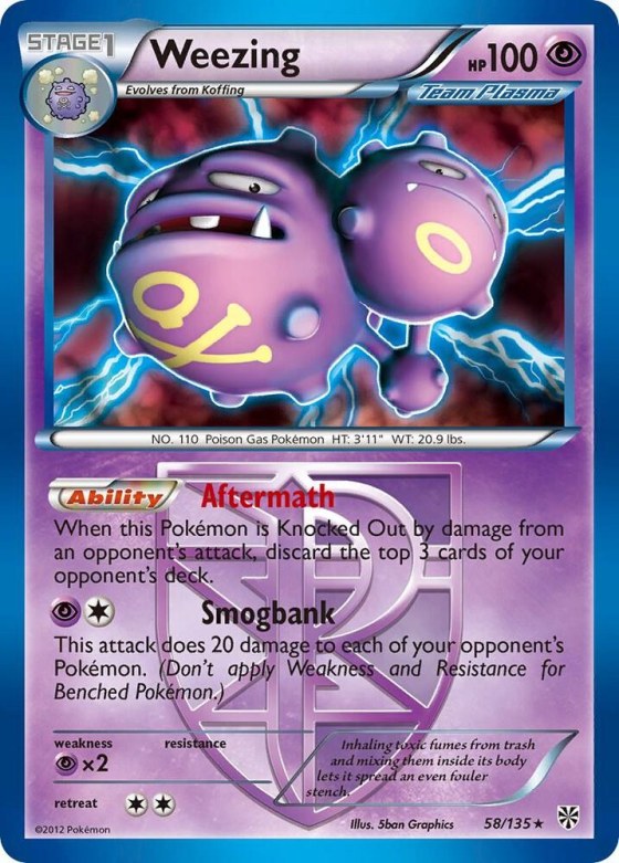 Weezing (Team Plasma) - Holo