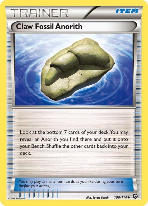 Claw Fossil Anorith - Reverse Holo