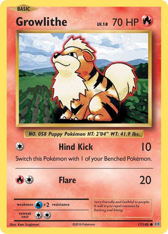 Growlithe - Reverse Holo