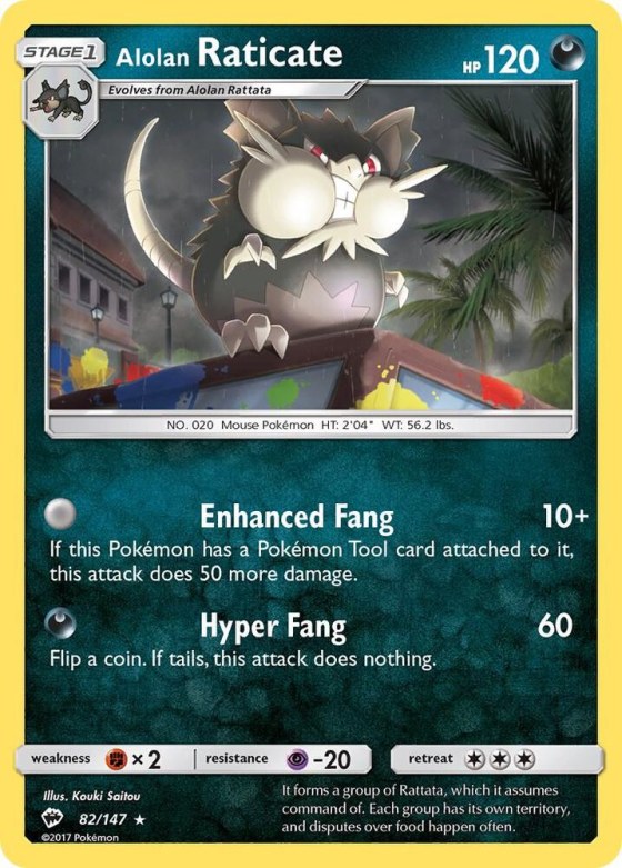 Alolan Raticate - Reverse Holo