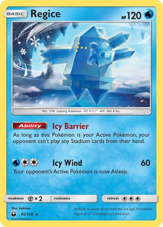 Regice - Reverse Holo