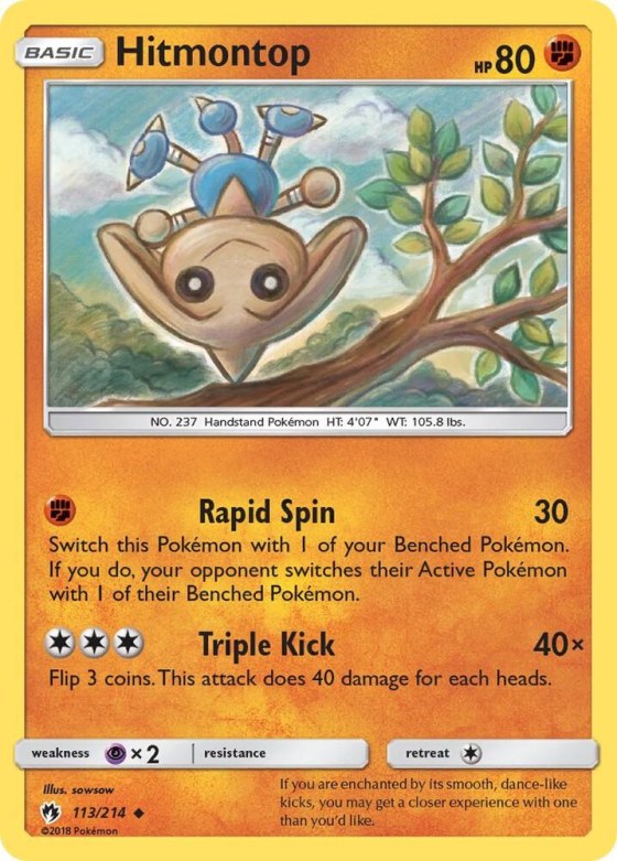 Hitmontop - Reverse Holo