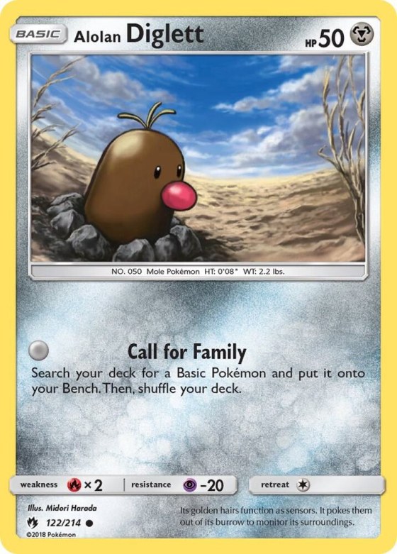 Alolan Diglett - Reverse Holo