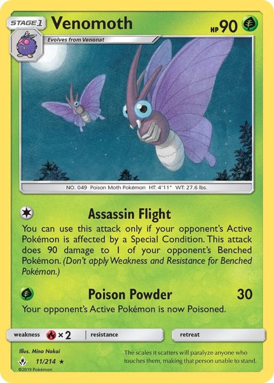 Venomoth - Reverse Holo