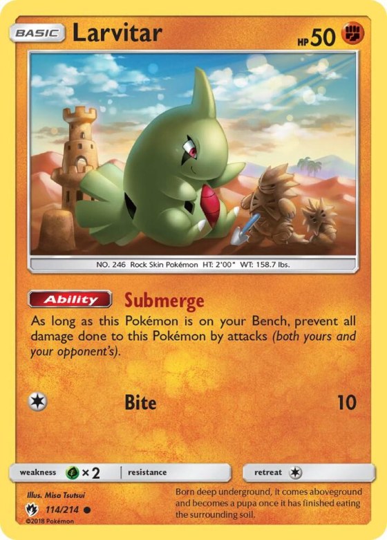 Larvitar (114) - Reverse Holo