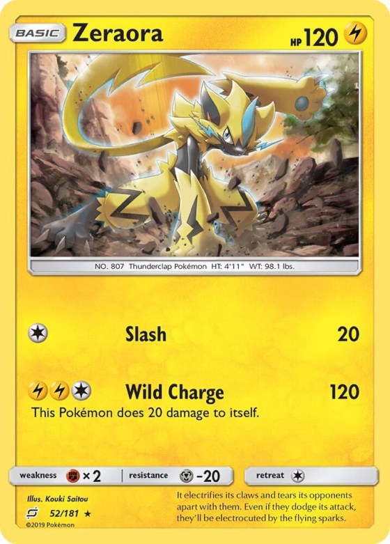 Zeraora - Reverse Holo