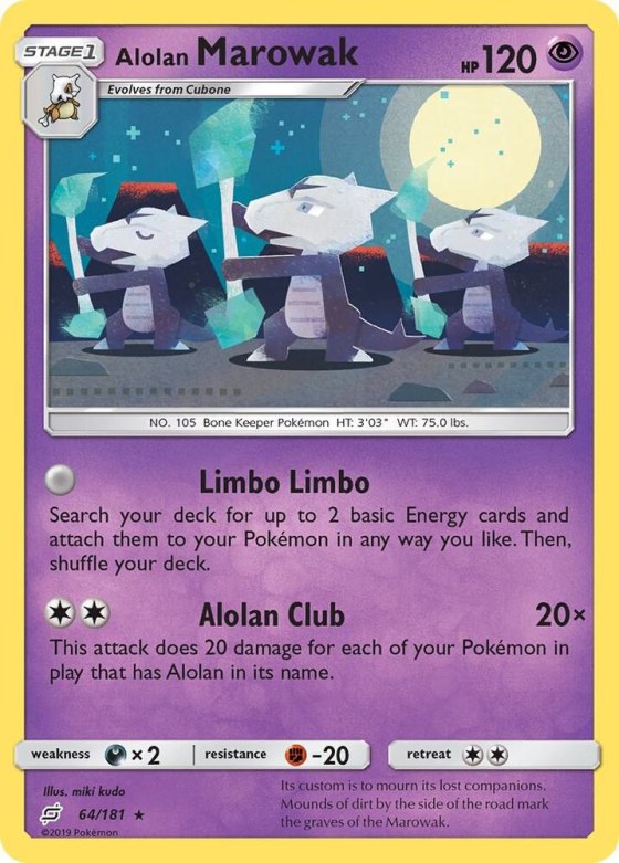 Alolan Marowak - Reverse Holo