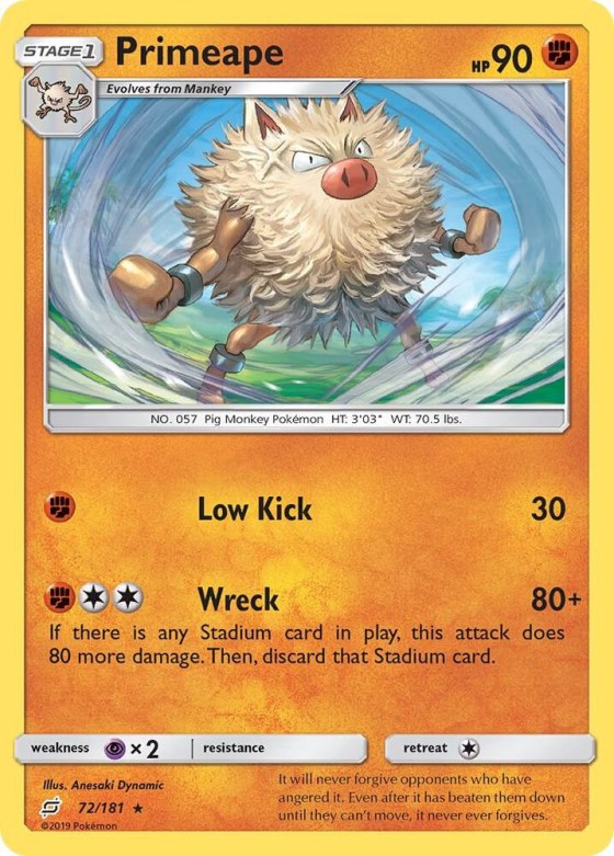 Primeape - Reverse Holo