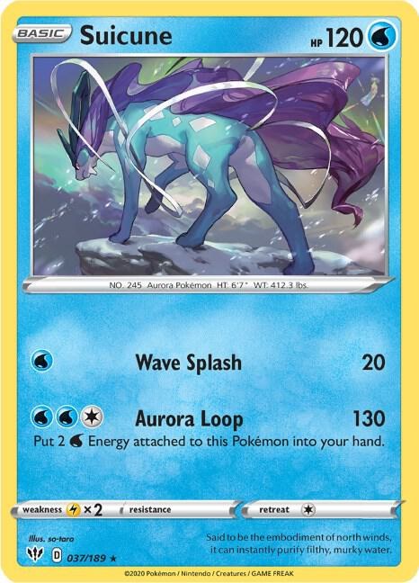 Suicune - Reverse Holo