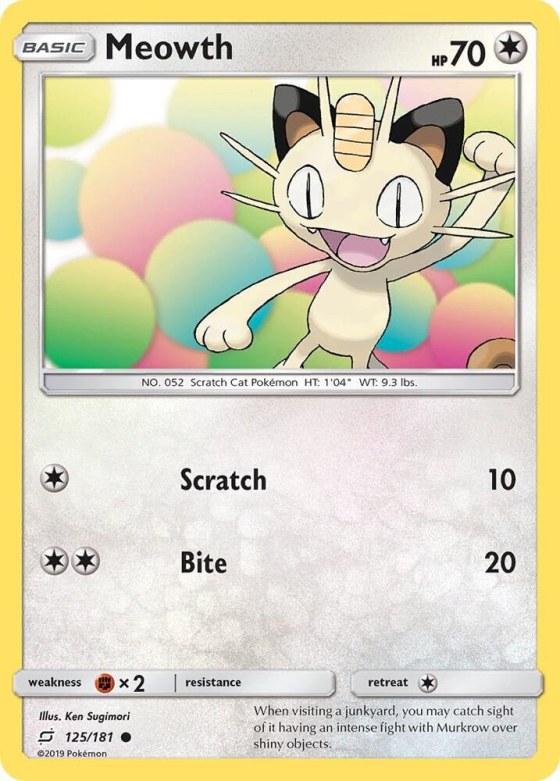 Meowth - Reverse Holo