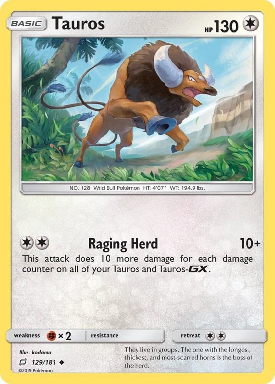 Tauros - Reverse Holo