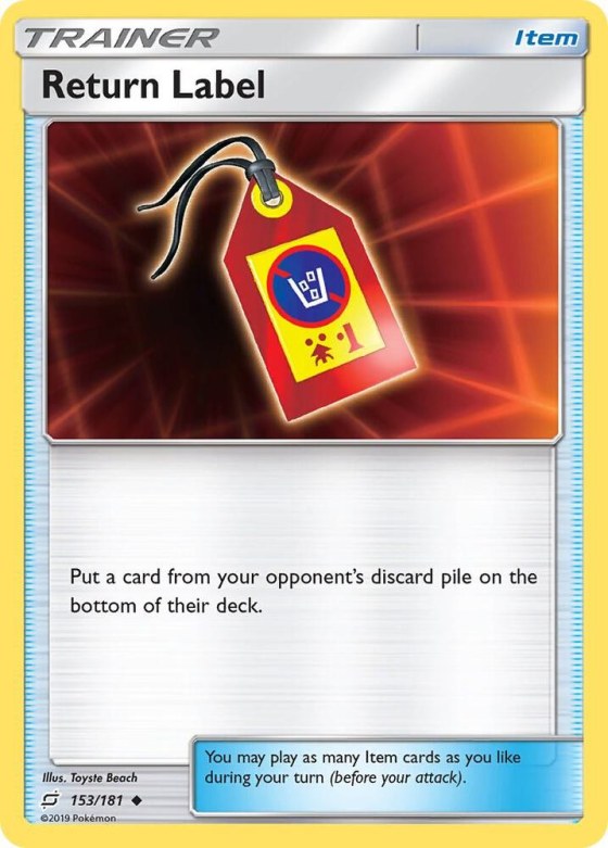 Return Label - Reverse Holo