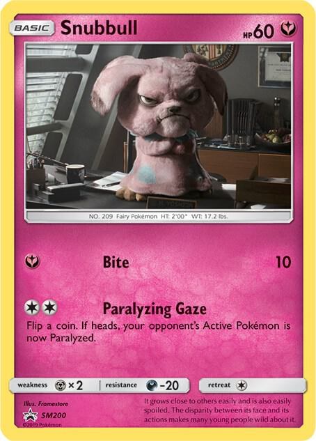 Snubbull - Detective Pikachu Stamped