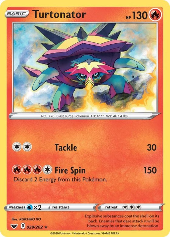 Turtonator - Reverse Holo