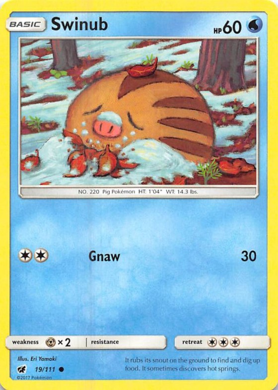Swinub - Reverse Holo