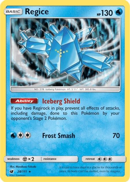 Regice - Reverse Holo