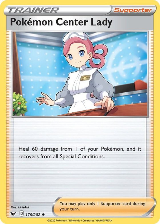 Pokemon Center Lady - Reverse Holo