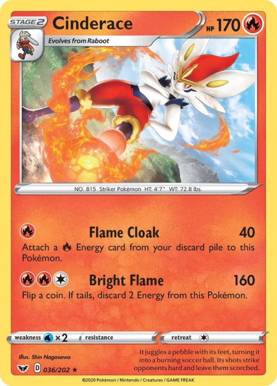 Cinderace (036) - Reverse Holo