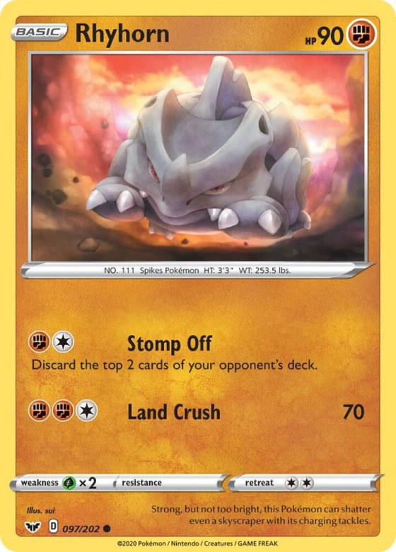 Rhyhorn (097) - Reverse Holo