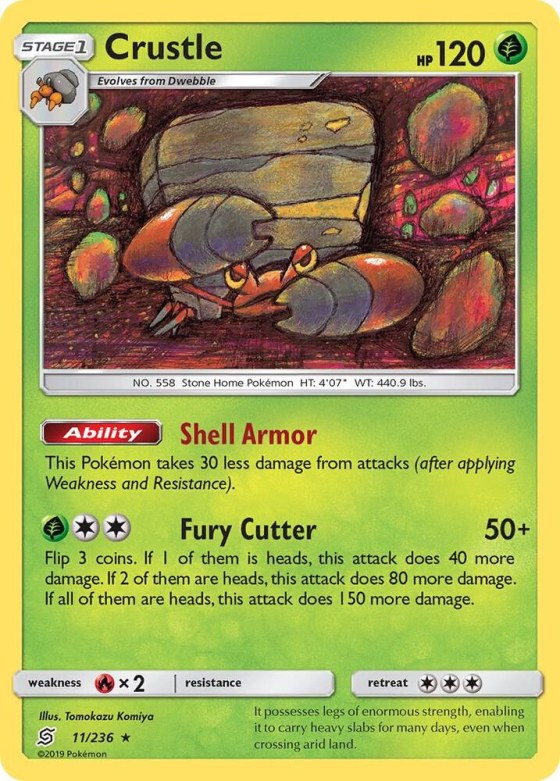 Crustle - Reverse Holo