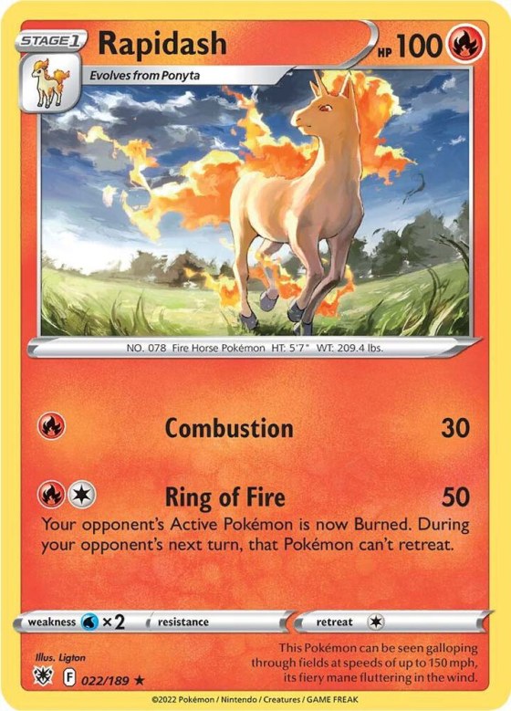 Rapidash - Reverse Holo