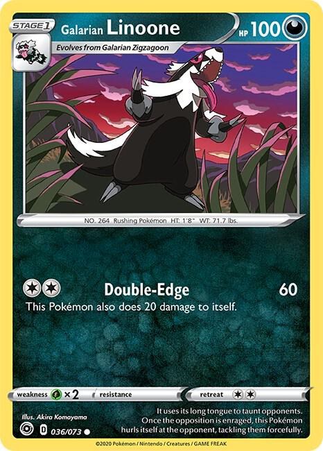 Galarian Linoone - Reverse Holo