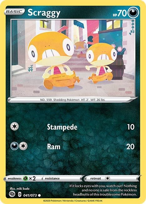 Scraggy - Reverse Holo