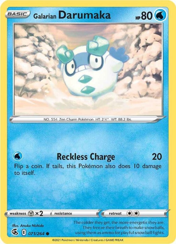 Galarian Darumaka - Reverse Holo
